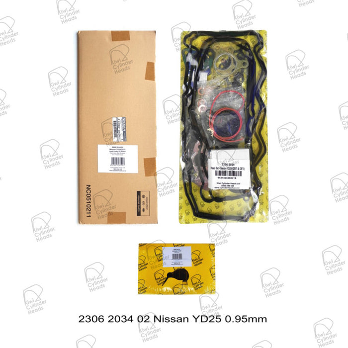 KCH Gasket Kit Nissan YD25 T = 0.950mm (H/G, H/S, H/B)
