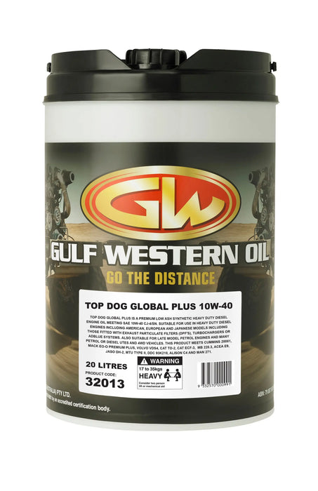 Gulf Western Top Dog Global® Plus 10W-40 – 5L (30513)