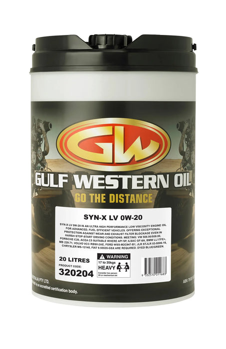 Gulf Western SYN-X LV 0W-20 – 5L (305204)