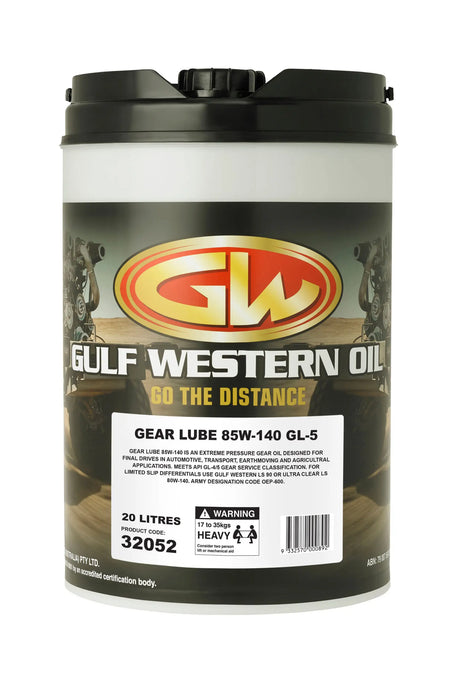 Gulf Western Gear Lube GL-5 85W-140 – 205L (30052)