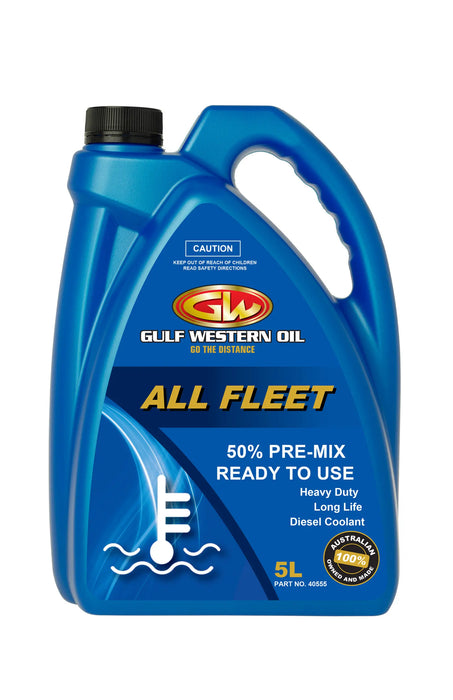 Gulf Western All Fleet Concentrate & 50% Premix Coolant – 20L (42054)