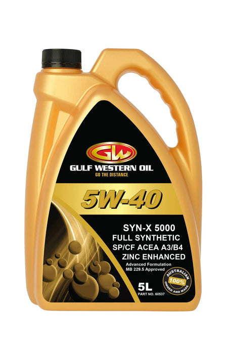 Gulf Western SYN-X 5000 5W-40 – 205L (60037)