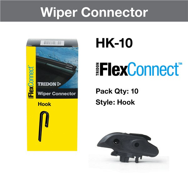 HK-10 - Wiper Connector Tridon Flexconnect™ Hook 10 Pack