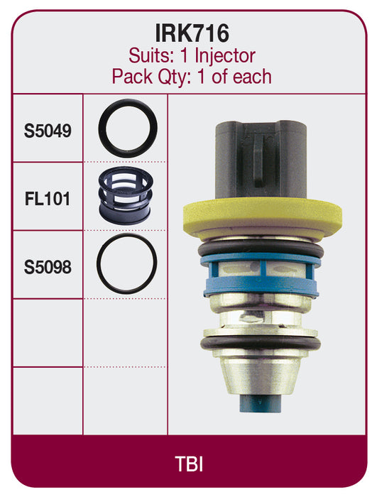 INJECTOR REPAIR KIT. - IRK716