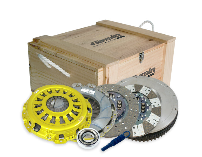 4Terrain Ultimate Performance 4x4 Clutch Kit inc Solid Flywheel for Dual Mass Conversion with Patented ER2 - 4TUDMR2776N