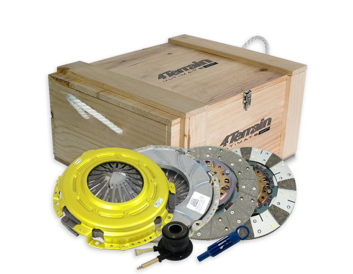 4Terrain Ultimate Performance 4x4 Clutch Kit inc Solid Flywheel for Dual Mass Conversion with Patented ER2 - 4TUDMR2780N-CSC