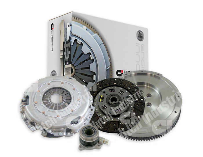 Clutch Industries Premium OEM Replacement Clutch Kit inc Solid Flywheel for Dual Mass Conversion & Flywheel - DMR2614N-CSC