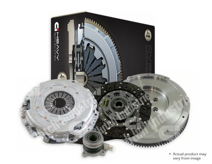 Clutch Industries Premium OEM Replacement Clutch Kit inc Solid Flywheel for Dual Mass Conversion & Flywheel - DMR2768NHD-CSC