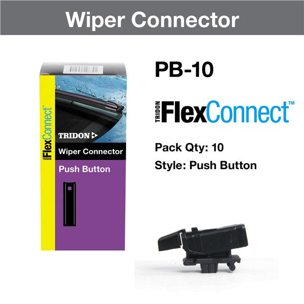 PB-10 - Wiper Connector Tridon Flexconnect™ Push Button 10 Pack