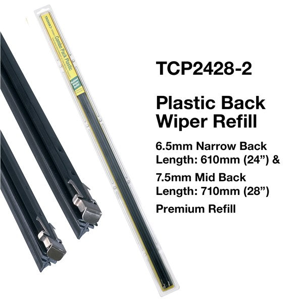 TCP2428-2 - Wiper Refill Plastic - Combo Pack