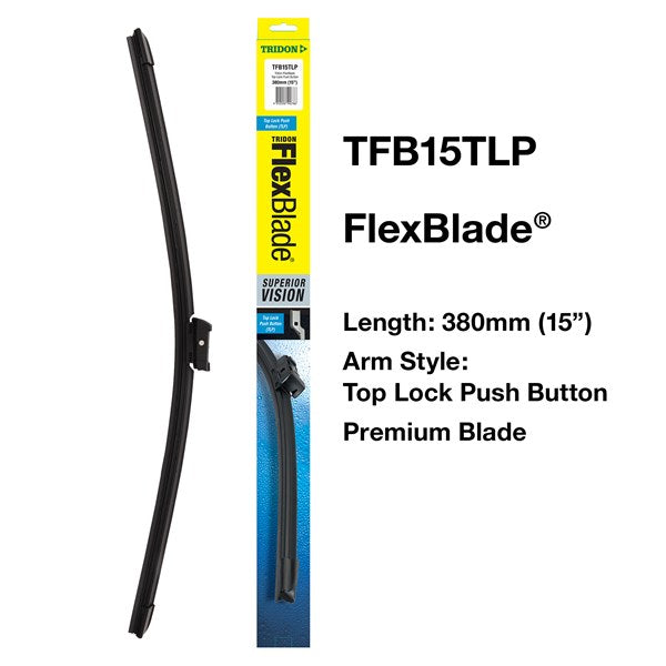 TFB15TLP - Wiper Tridon FlexBlade® - Top Lock Push Button