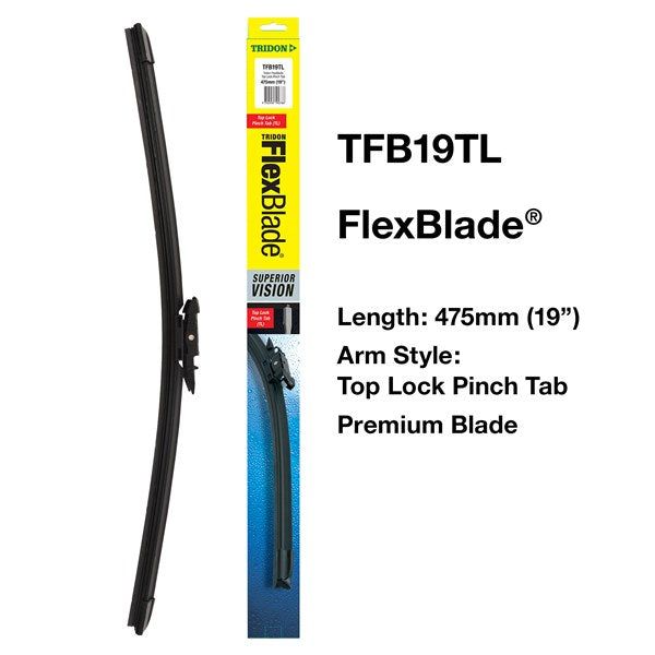 TFB19TL - Wiper Tridon FlexBlade® - Top Lock Pinch Tab