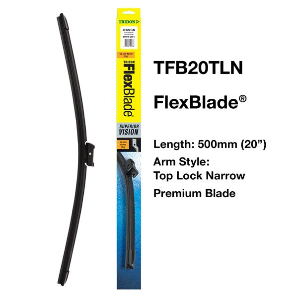 TFB20TLN - Wiper Tridon FlexBlade® - Top Lock Narrow