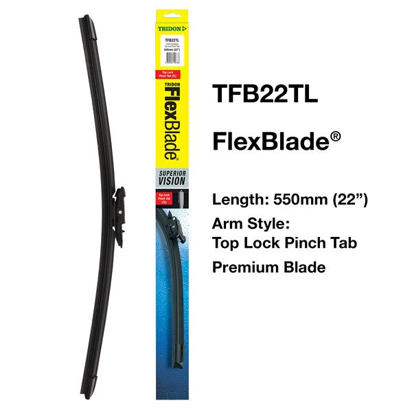 TFB22TL - Wiper Tridon FlexBlade® - Top Lock Pinch Tab