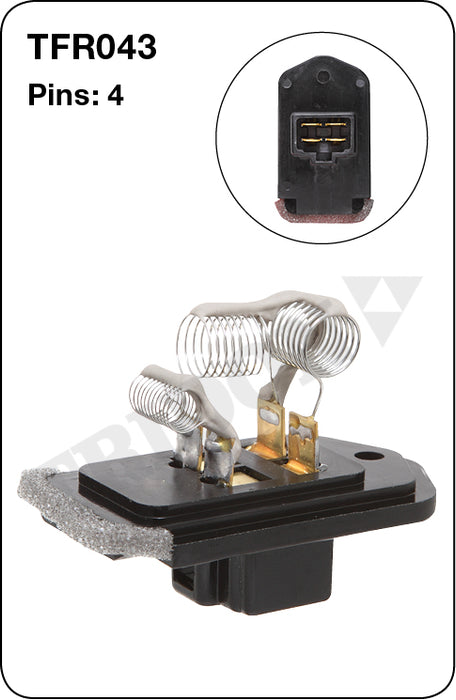 TFR043 - Heater Fan Resistor (Genuine Quality)