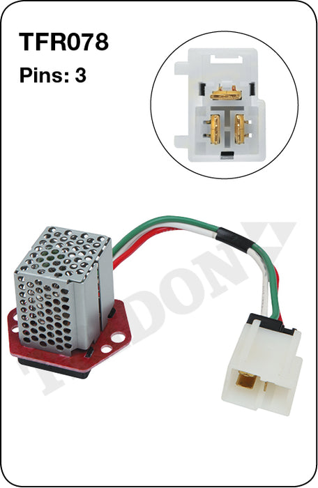 TFR078 - Heater Fan Resistor (Genuine Quality)