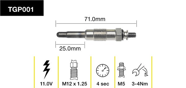 TGP001 - Glow Plug