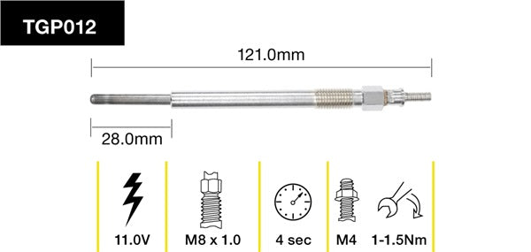 TGP012 - Glow Plug