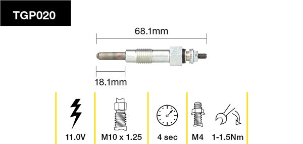 TGP020 - Glow Plug