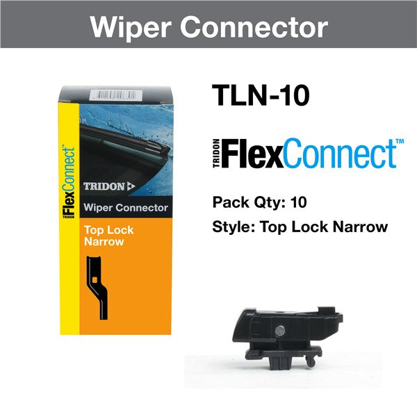 TLN-10 - Wiper Connector Tridon Flexconnect™ Top Lock Narrow 10 Pack