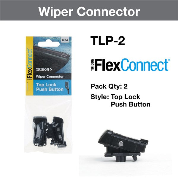 TLP-2 - Wiper Connector Tridon Flexconnect™ Top Lock Push Button Pair