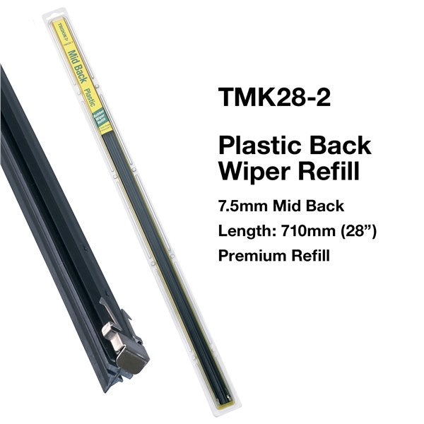 TMK28-2 - Wiper Refill Plastic - Mid Back Pair