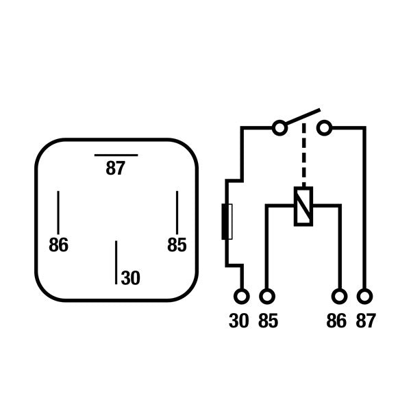 TR013 - 4 Pin Fused Relay