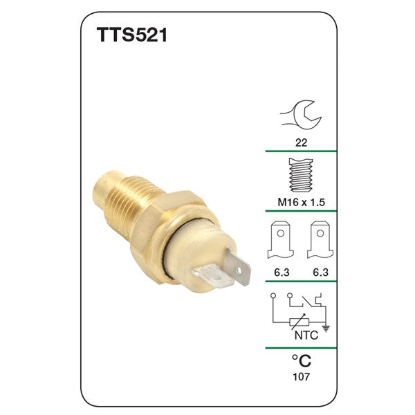 TTS521 - Water Temperature Switch (Warning Light and Gauge)