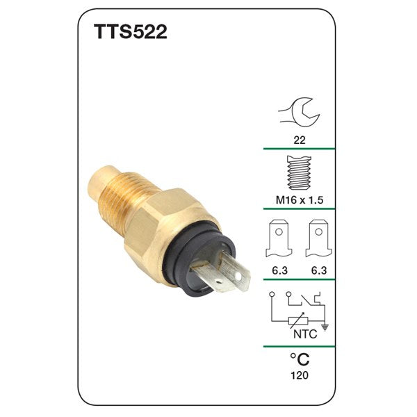 TTS522 - Water Temperature Switch (Warning Light and Gauge)