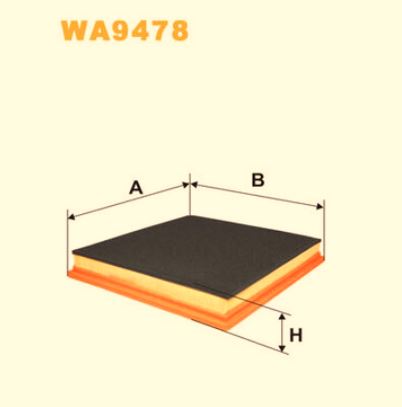 AIR FILTER JEEP / NISSAN A1332 (WA9478)