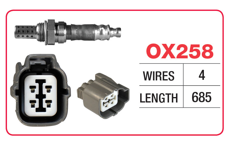 OX SENSOR - HONDA 4 WIRE - OX258