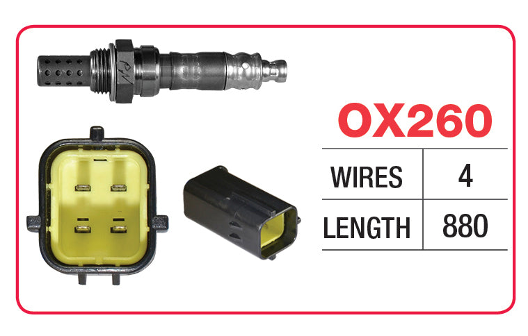 OX SENSOR - MAZDA 4 WIRE - DIR - OX260