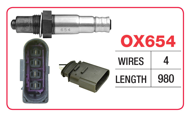 OXYGEN SENSOR VW AUDI - OX654