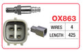 OXYGEN SENSOR - LEXUS - OX863