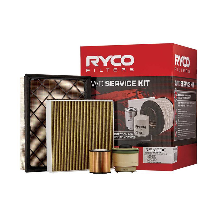 Ryco Filter Service Kit - Includes Cabin Air Filter - RSK58C
