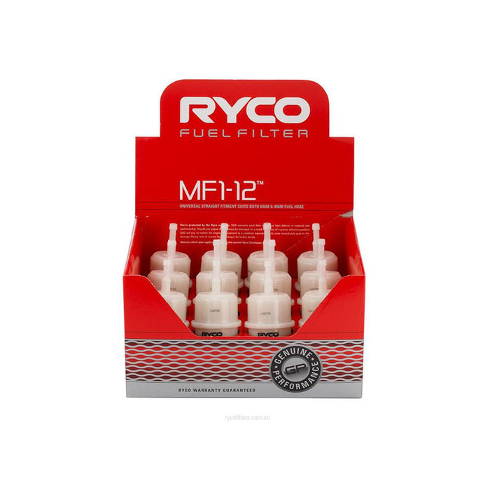 Ryco Multi-Fit Fuel Filter 12 Pack - MF1-12