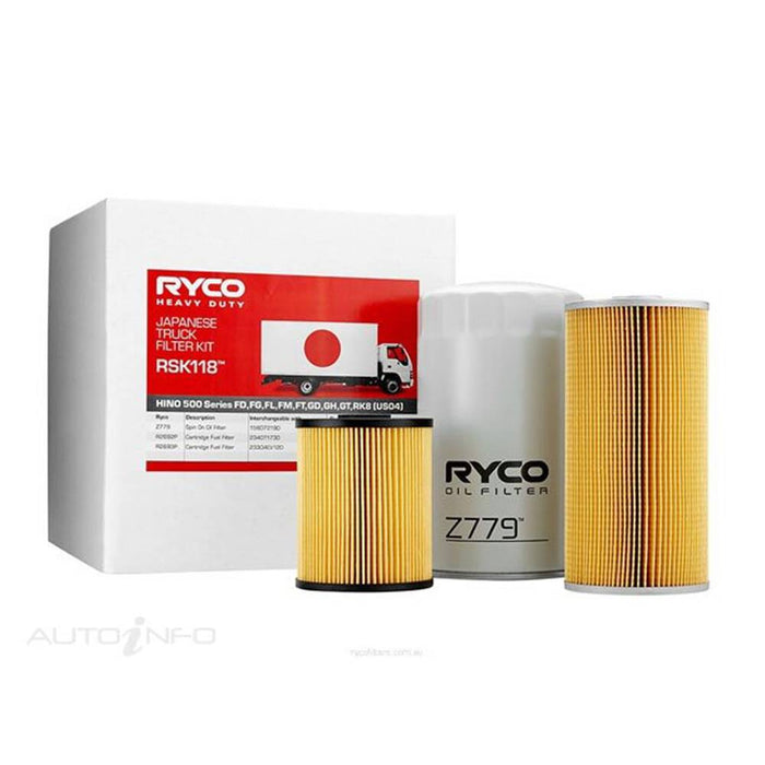 Ryco Service Kit to suit Hino 500 FD8/FG8/FL8/FM8/FT8/GD8/GH8/GT8 - RSK118