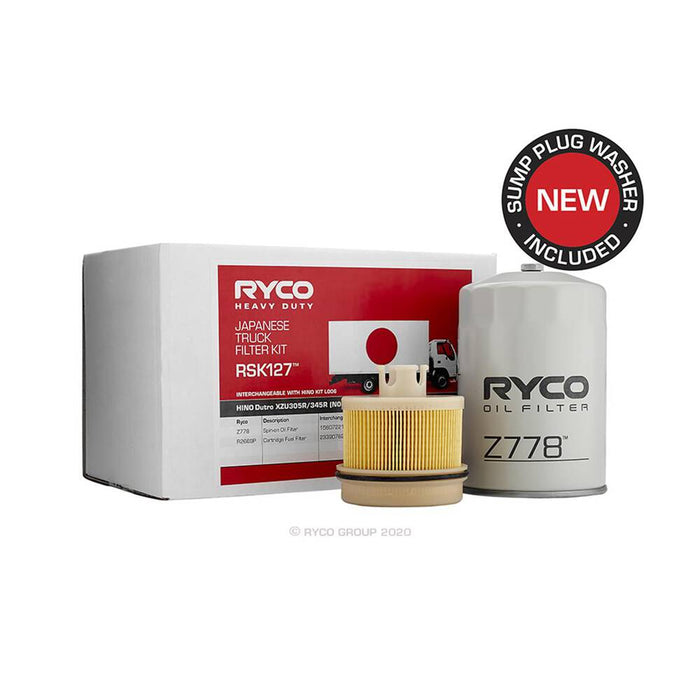Ryco Service Kit to suit Hino Dutro XZU305/XZU345 - RSK127