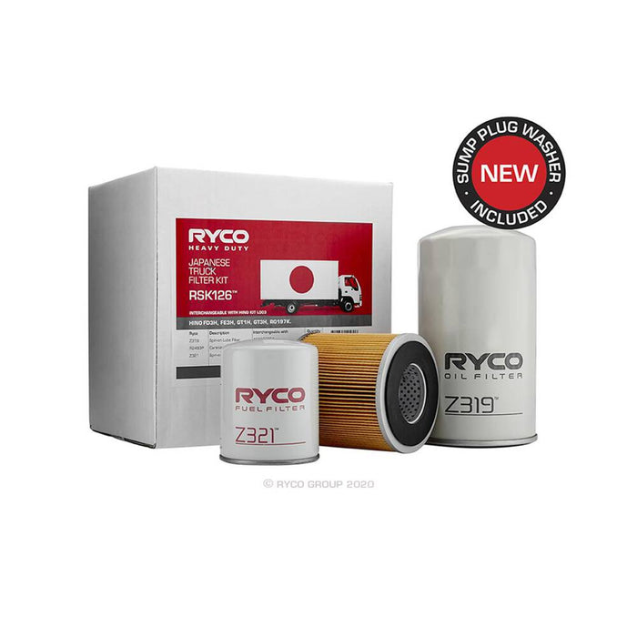 Ryco Service Kit to suit Hino Ranger Bird of Prey FD3H/FE3H/GT3H - RSK126