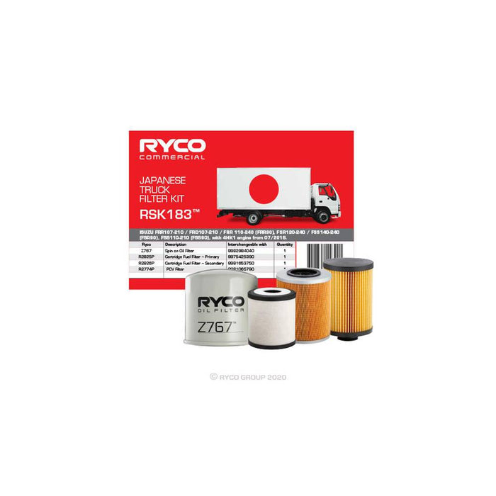 Ryco Service Kit to suit Isuzu - RSK183
