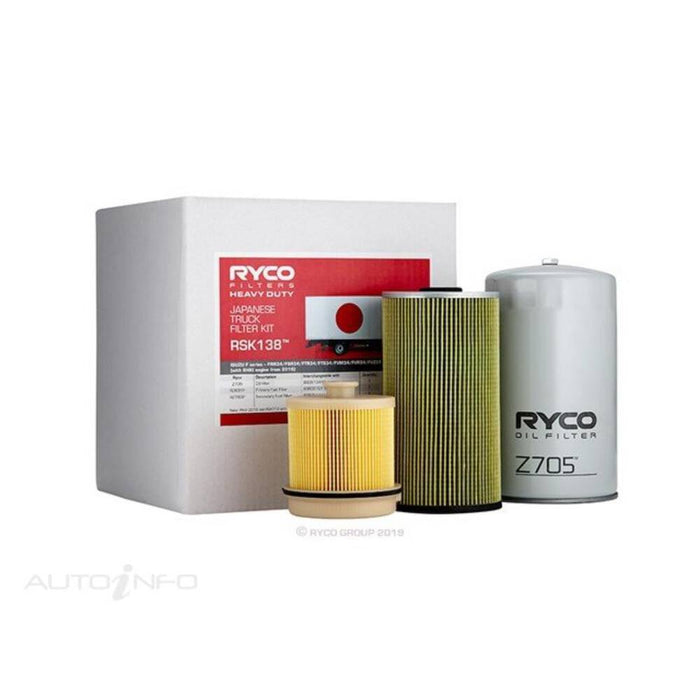 Ryco Service Kit to suit Isuzu FRR34/FSR34/FTS34/FVR34/FVZ34 - RSK138