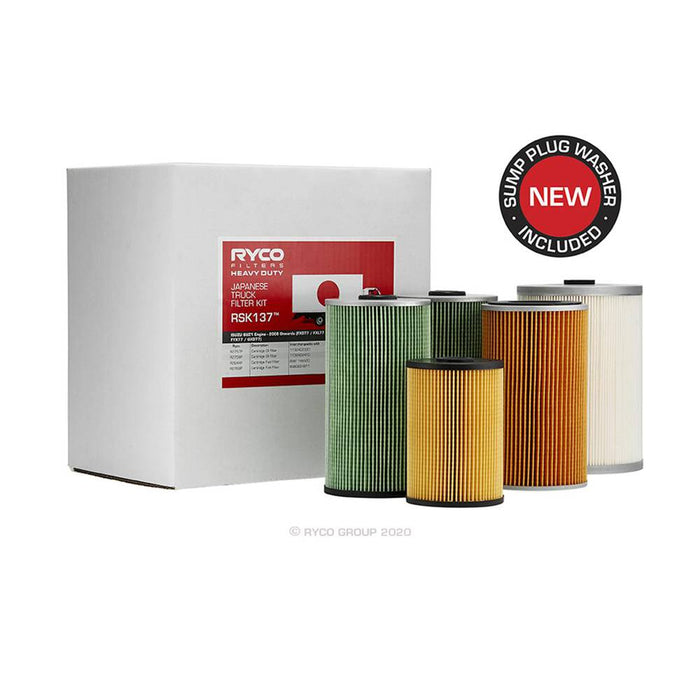 Ryco Service Kit to suit Isuzu FXM77/FXR77/FXZ77/FYH77/GXR77 - RSK137