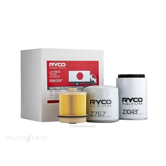 Ryco Service Kit to suit Isuzu NPR75/NPS75/NQR75 - RSK139
