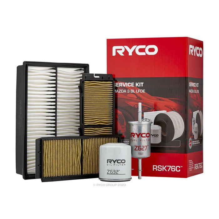 Ryco Service Kit to suit Mazda 3 BL LFDE - RSK76C