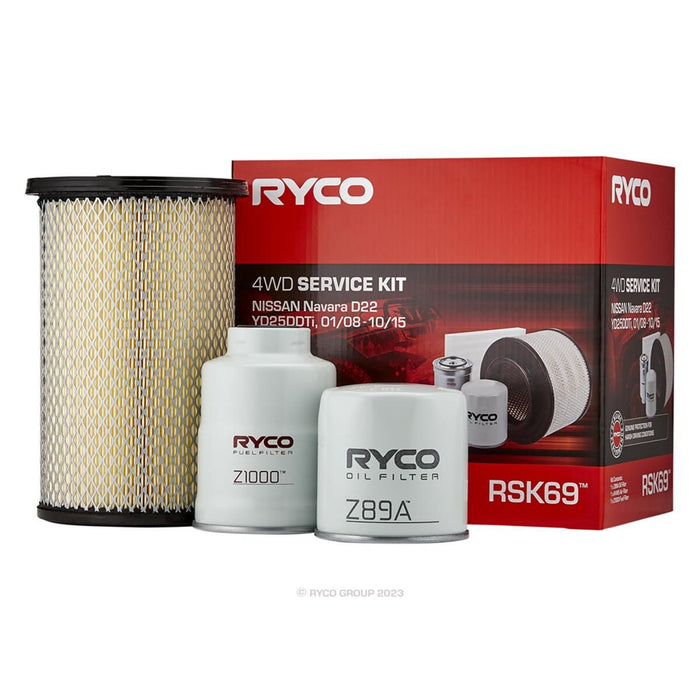 Ryco Service Kit to suit Nissan Navara D22 - RSK69