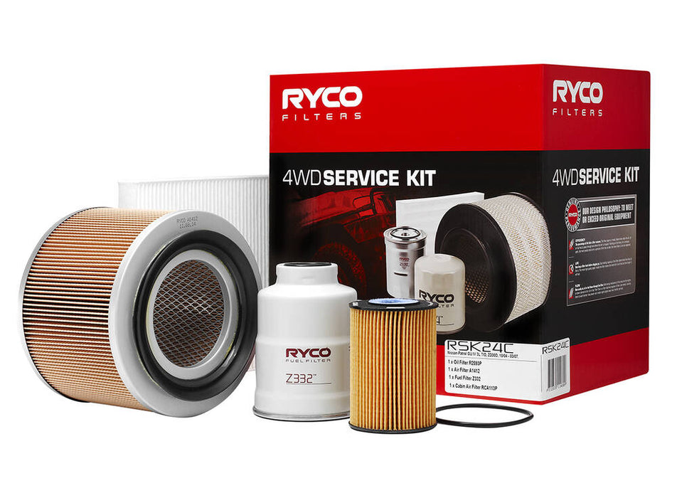 Ryco Service Kit to suit Nissan Patrol GU IV ZD30D - RSK24C