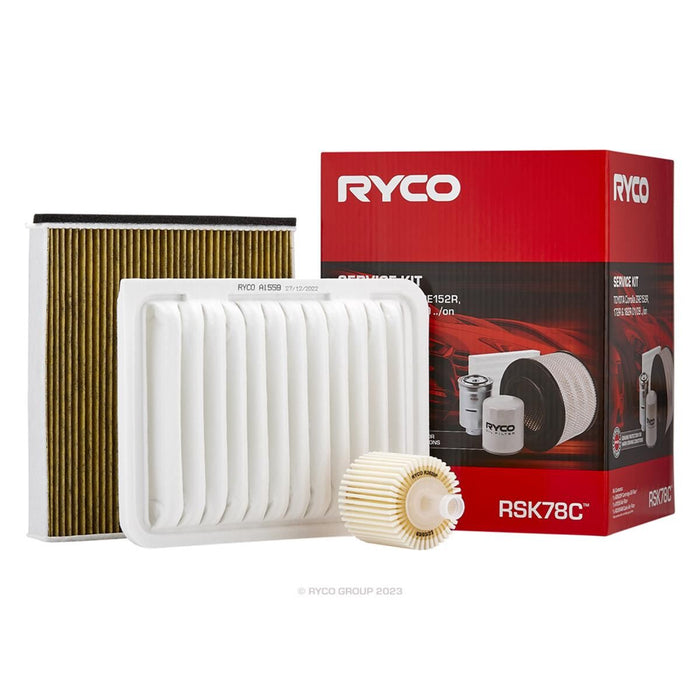Ryco Service Kit to suit Toyota Corolla ZRE152R, 172R & 182R - RSK78C