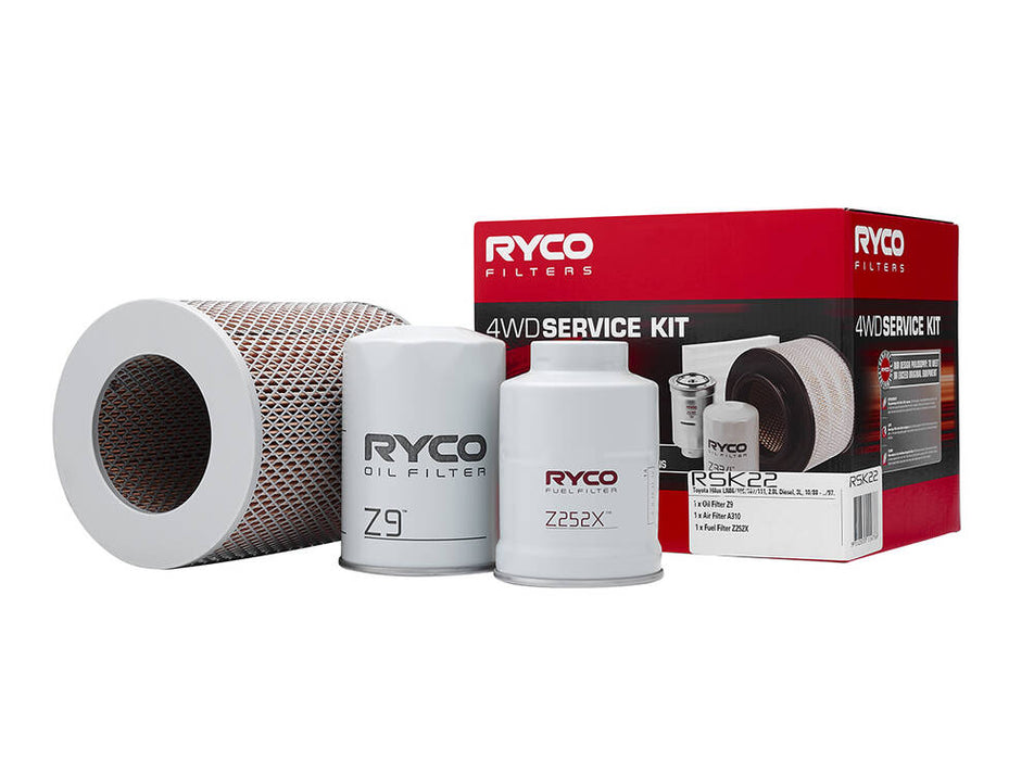 Ryco Service Kit to suit Toyota Hilux LN86/106/107/111  - RSK22