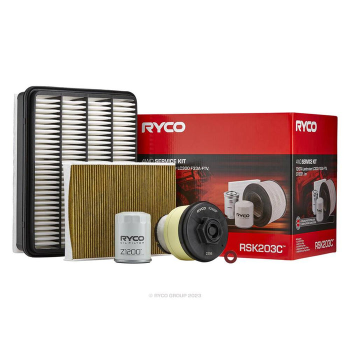 Ryco Service Kit to suit Toyota Landcruiser LC300 FJA300R Series - RSK203C