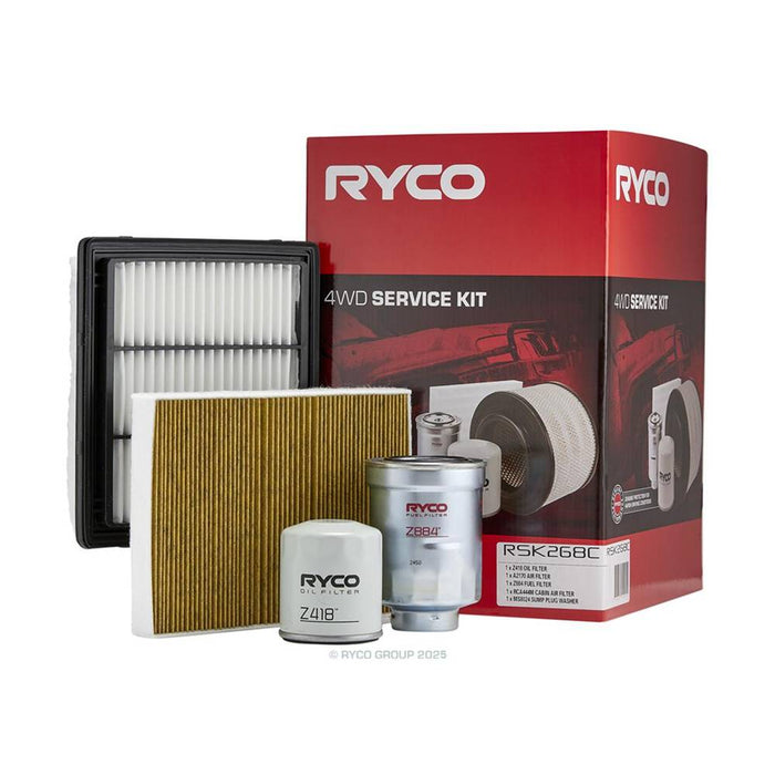 Ryco Service Kit to suit Toyota LandCruiser Prado - RSK268C